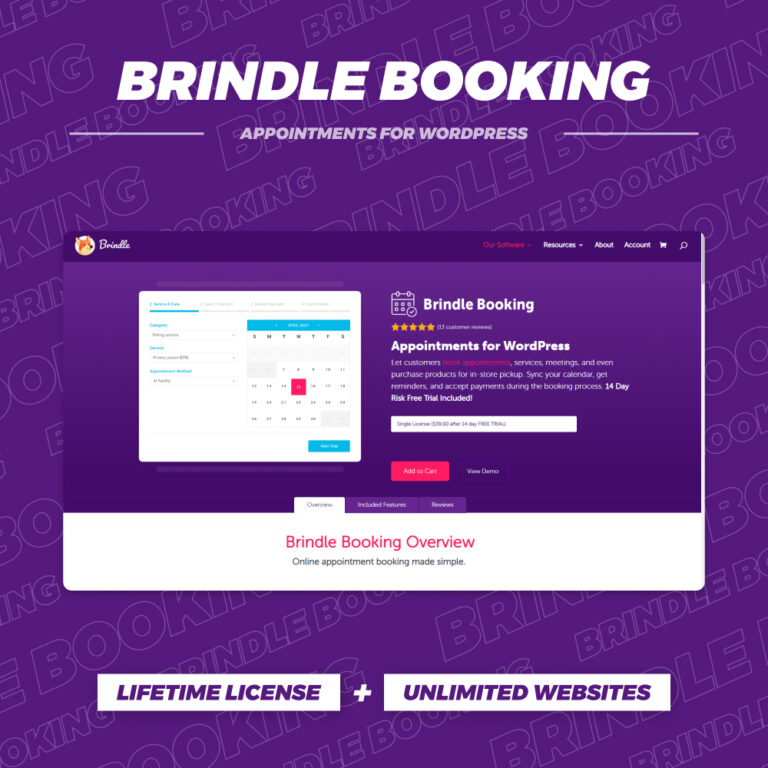 Brindle Booking Original License Key OriginalPlugins